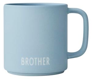 Modra porcelanasta skodelica 175 ml Brother – Design Letters