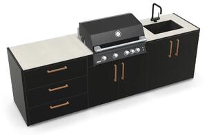 BRABURA Rustica letna kuhinja Ι Fusion 400 RM Ι 286 cm