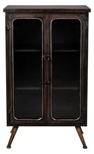 Črna kovinska vitrina 60x100x35 cm Denza – Dutchbone
