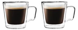 Steklene skodelice za espresso z dvojno steno v kompletu 2 ks 80 ml Diva – Vialli Design