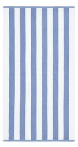 Bela/modra bombažna brisača 90x140 cm Stripe Jacquard – Bianca