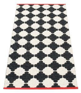 Črno-bel zunanji in notranji tekač 70x150 cm Marre Black Coral – Pappelina