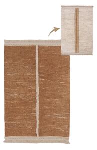 Opečnato oranžna/bež bombažna preproga 170x240 cm Duetto Toffee – Lorena Canals