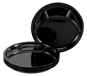 Creatable Krožnik Za Fondi Universal Black, 4-Delni