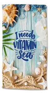 Žametna brisača za na plažo 100x180 cm Vitamin Sea – Good Morning