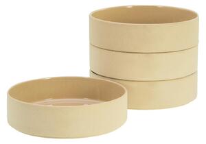 Creatable Set Globokih Krožnikov Futuro Sand, 4-Delni
