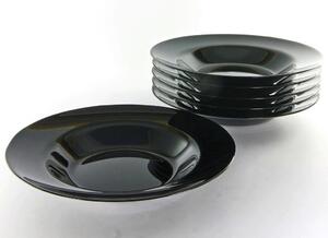 Creatable Krožnik Za Testenine Italien Party Black, 6-Delni