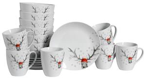 Creatable Servis Za Zajtrk Christmas Reindeer, 18-Delni
