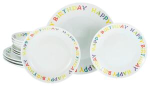 Creatable Jedilni Servis Happy Birthday, 12-Delni