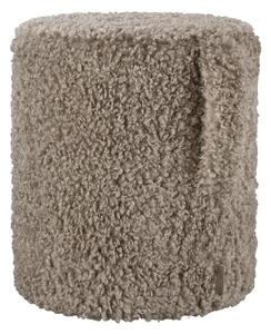 Rjav tabure iz tkanine bouclé Teddy – Blomus