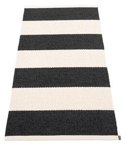 Črno-bel zunanji in notranji tekač 70x150 cm Bob Black Vanilla – Pappelina