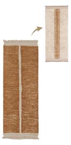 Opečnato oranžen/bež bombažen tekač 80x230 cm Duetto Toffee – Lorena Canals