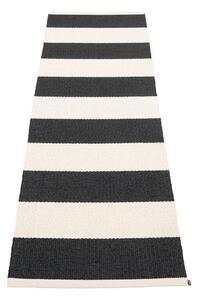 Črno-bel zunanji in notranji tekač 70x225 cm Bob Black Vanilla – Pappelina