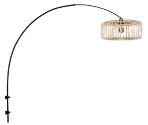 Steinhauer Stenska svetilka Sparkled Light 4151ZW, črna/naravni bambus, E27, Črna, Dnevna soba / jedilnica, Kovina