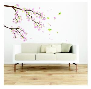 Set nalepk Ambiance Tree Branch Pink Flowers