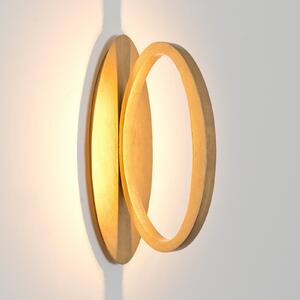 Holländer LED-stenna svetilka ASTERISCO OVAL, zlata, 45 cm, kovinska, z možnostjo, zatemnjen, Zlata / medeninasta, Dnevna soba / jedilnica, Kovina, Sodobni