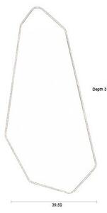 Stensko ogledalo z lesenim okvirjem 39,5x90 cm Basil – Dutchbone