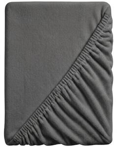 Mikropliš rjuha SOFT 90x200 cm temno siva