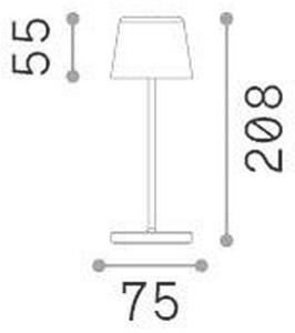 ZUNANJA SVETILKA Ideal Lux Cute tl Coffee 7,5/20,8 cm