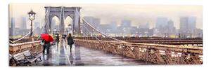 Slika Styler Canvas Watercolor New York Bridge, 45 x 140 cm