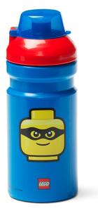 Modra steklenička za vodo z rdečim pokrovom LEGO® Iconic, 390 ml