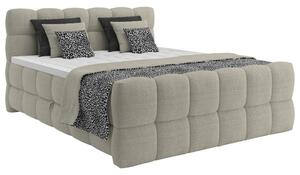 Premium Living Postelja Boxspring Brisbane, Ekru Barva, 140x200