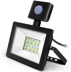 Aigostar - LED Reflektor s senzorjem LED/10W/230V 6400K IP65 črna