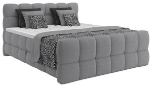 Premium Living Postelja Boxspring Brisbane, Siva, 120x200