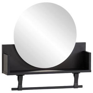 STENSKI REGAL 59,8/59/13,5 cm črna