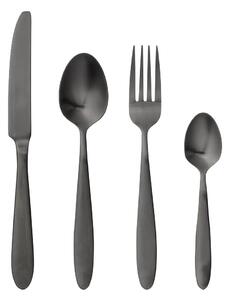 4-delni set jedilnega pribora v črni barvi Bloomingville Cutlery Eleganza