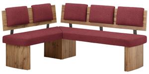 KOTNA KLOP, tekstil, leseni material rdeča, barve hrasta