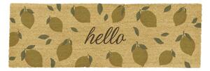 Predpražnik iz kokosovih vlaken 40x120 cm Hello Lemons – Artsy Doormats