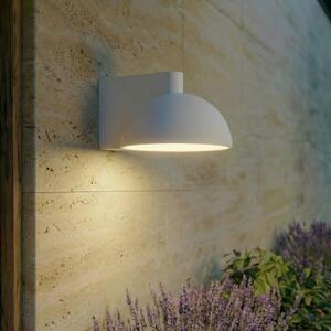 Lucande LED-stenna svetilka za zunanjo uporabo Velira, svetlo siva, kovina, IP54, Siva, Kovina, Sodobni
