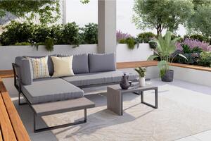 LOUNGE GARNITURA tkanina aluminij