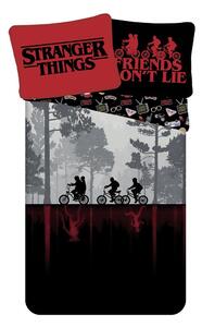 Enojna bombažna otroška posteljnina 140x200 cm Stranger Things "Upside Down" – Jerry Fabrics