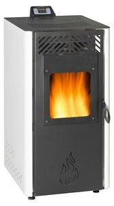 Peč na pelete SM Standard (Ogrevalna moč: 10 kW, 0,7 kg/h - 2,1 kg/h, Črno-bela)