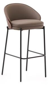 Rjav barski stol (višina sedeža 77 cm) Eamy – Kave Home