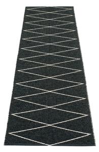 Črn zunanji in notranji tekač 70x240 cm Max Black – Pappelina