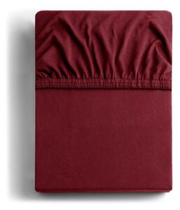 Bordo rdeča napenjalna rjuha iz jerseyja 180x200 cm Amber – Restilo