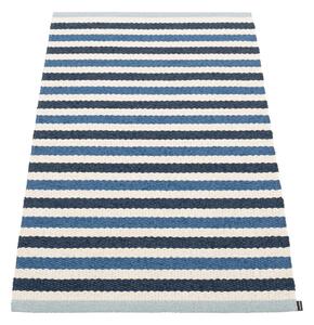 Modra/kremno bela notranja in zunanja preproga 70x120 cm Teo Denim – Pappelina