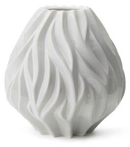 Bela porcelansta vaza Morsø Flame, višina 23 cm