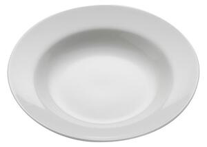 Bel porcelanast jušni krožnik Maxwell & Williams Basic Bistro, ø 22,5 cm