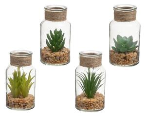 Umetne rastline v kompletu 4 ks (višina 12 cm) Cactus – Casa Selección
