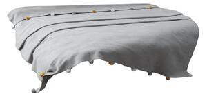 Sivo pregrinjalo iz flisa 150x200 cm Pom Pom – Mijolnir