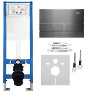 Podometni Set za WC Slim 024N z Gumbom T Titan