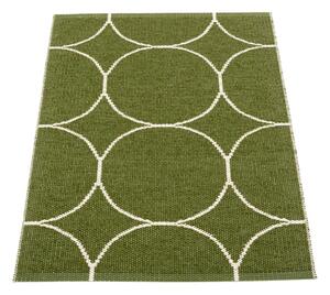 Temno zelena notranja in zunanja preproga 70x100 cm Boo Dark Olive – Pappelina