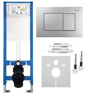 Podometni Set za WC Slim 024N z Gumbom J Satin