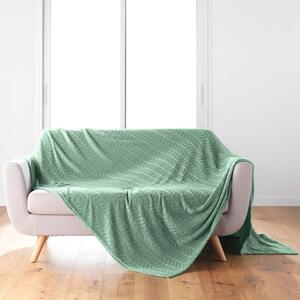 Svetlo zeleno pregrinjalo iz mikroflanele 180x220 cm Arya – douceur d'intérieur
