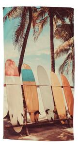 Žametna brisača za na plažo 100x180 cm Vintage Surf – Good Morning
