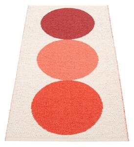 Rdeča/kremno bela notranja in zunanja preproga 70x140 cm Otto Berry – Pappelina